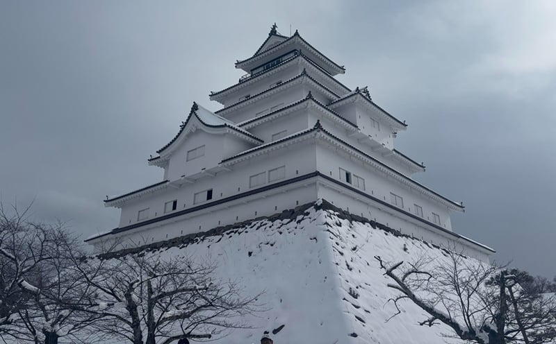 雪の日の鶴ヶ城